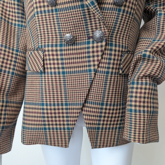 Veronica Beard Miller Plaid Wool Dickey Jacket Blazer Size 10 Celebrity - Picture 7 of 16